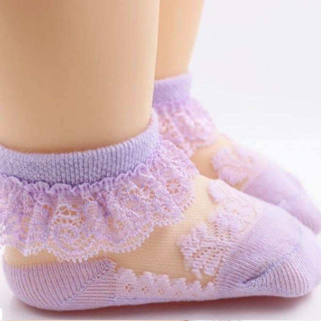 Toddler / Kid Lace Flounced Breathable Socks