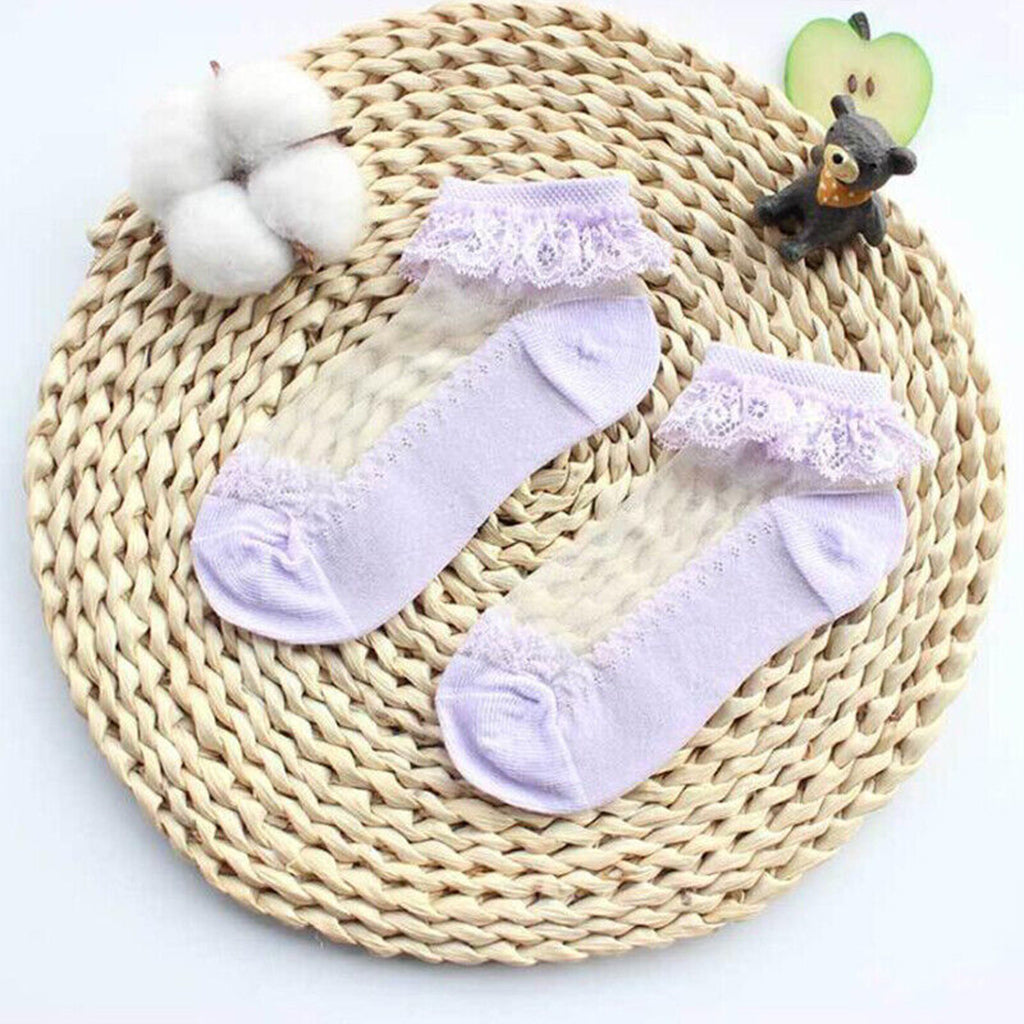 Toddler / Kid Lace Flounced Breathable Socks