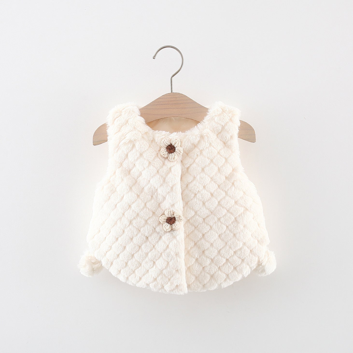 Baby Girls Soft Sleeve-Less Pullover Knitted Winter Vest