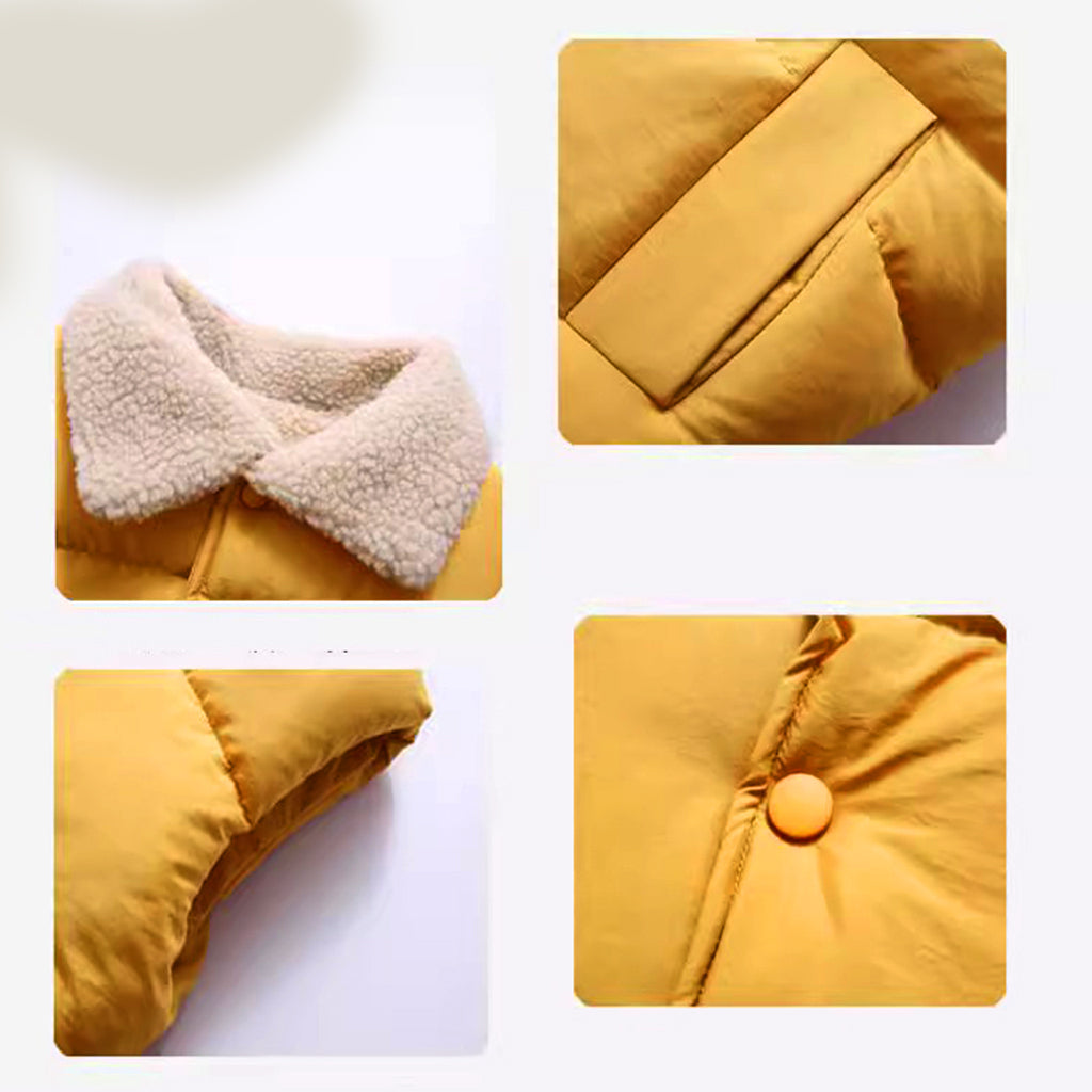 Toddler Boy/Girl Lapel Collar Sleeve-Less Fleece Vest Jacket