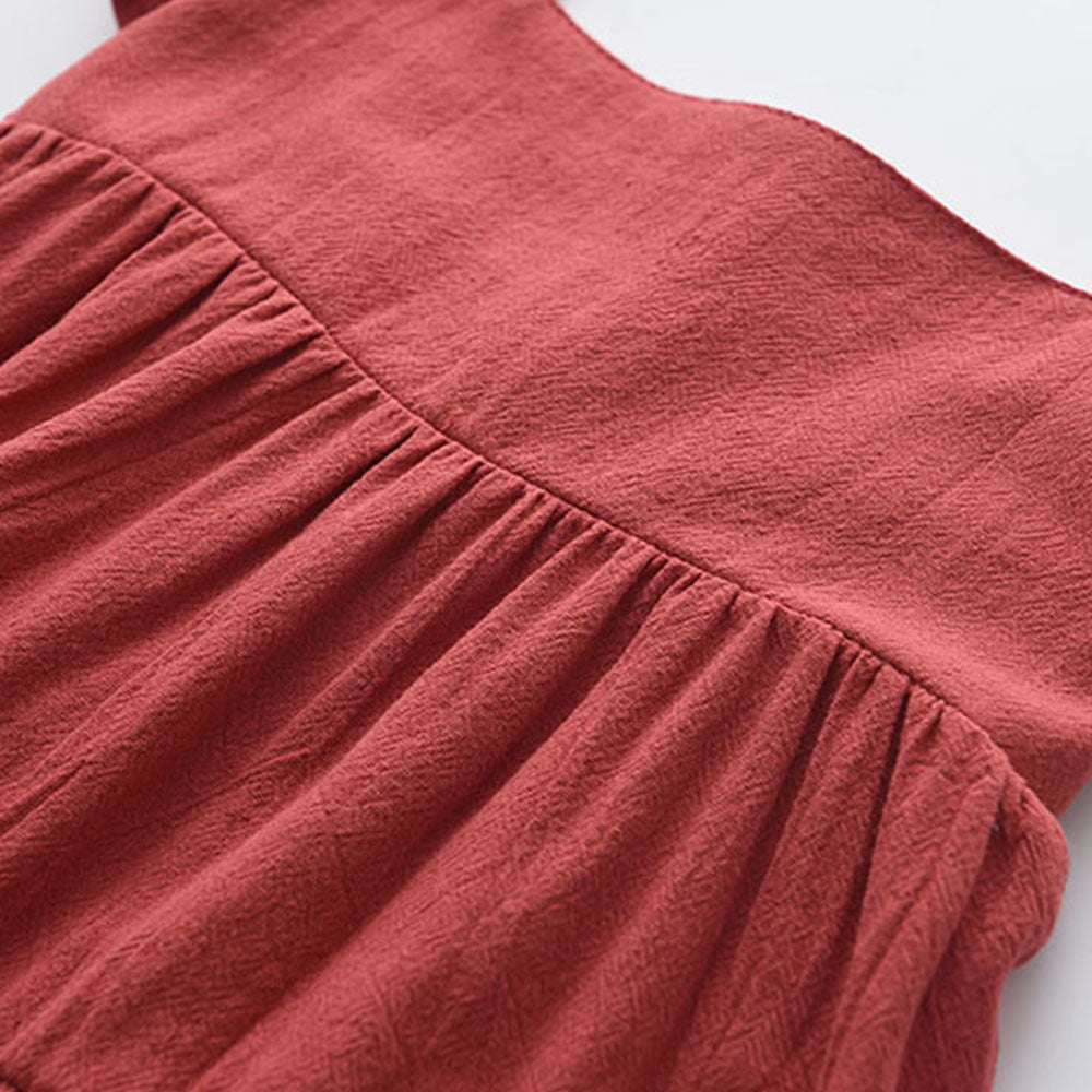 Baby Girl Flounce Layered Flutter Sleeve Baby Dress