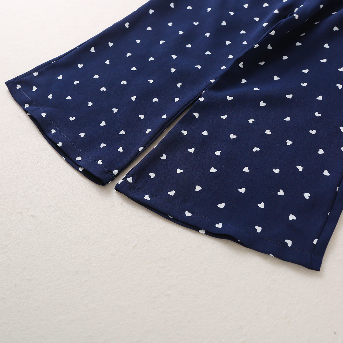 Baby Girl Bowknot Design Heart Print Camisole and Trouser with Headband Set