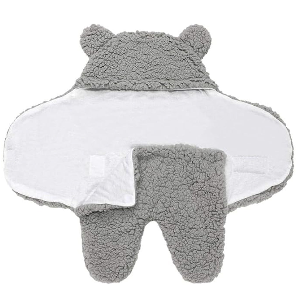Baby Blanket Swaddle Wrap Winter Cotton Plush Hooded Sleeping Bag