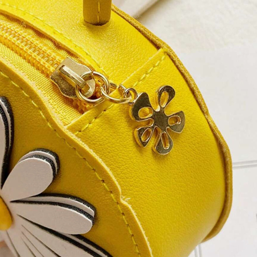 kids Girl Sweet Adorable Shoulder Bag with Daisy Color Scheme