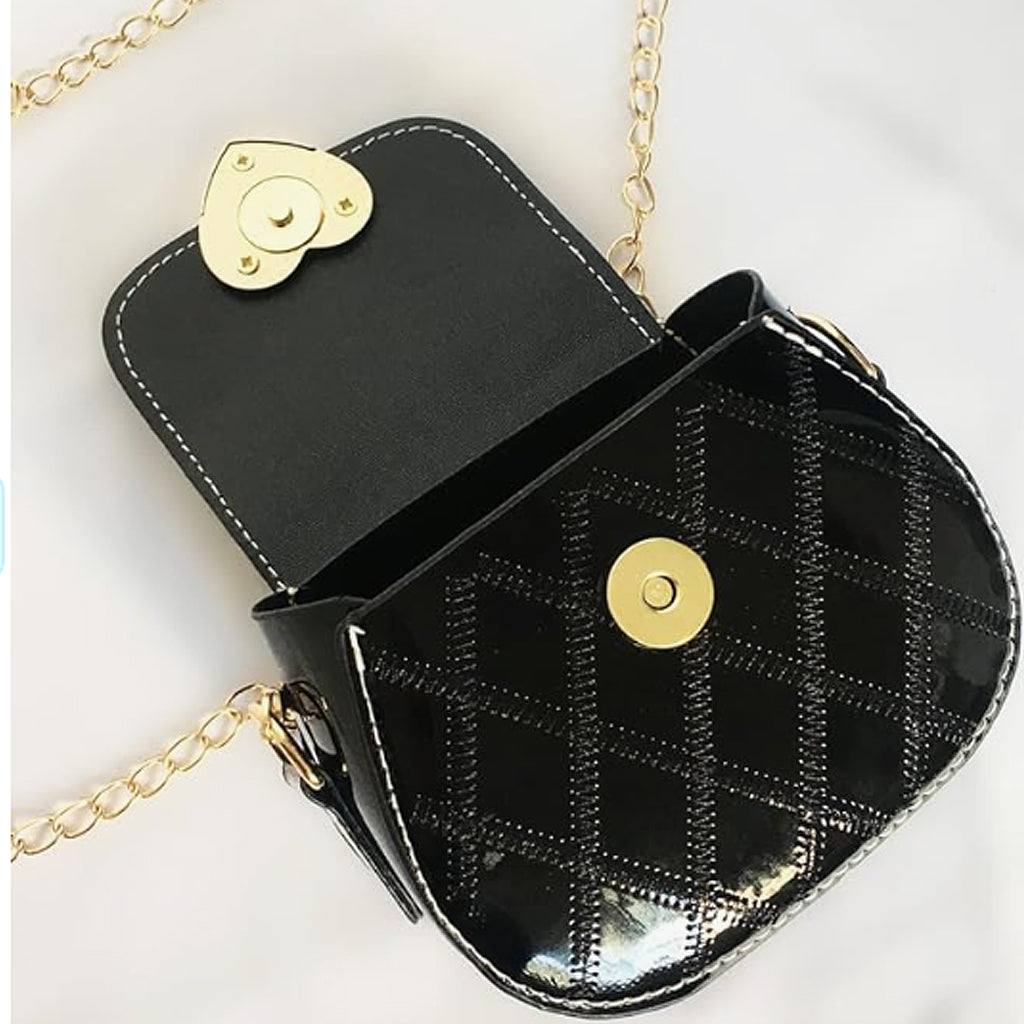 Baby Girls Causal Embossed Heart Pattern Shoulder Bag