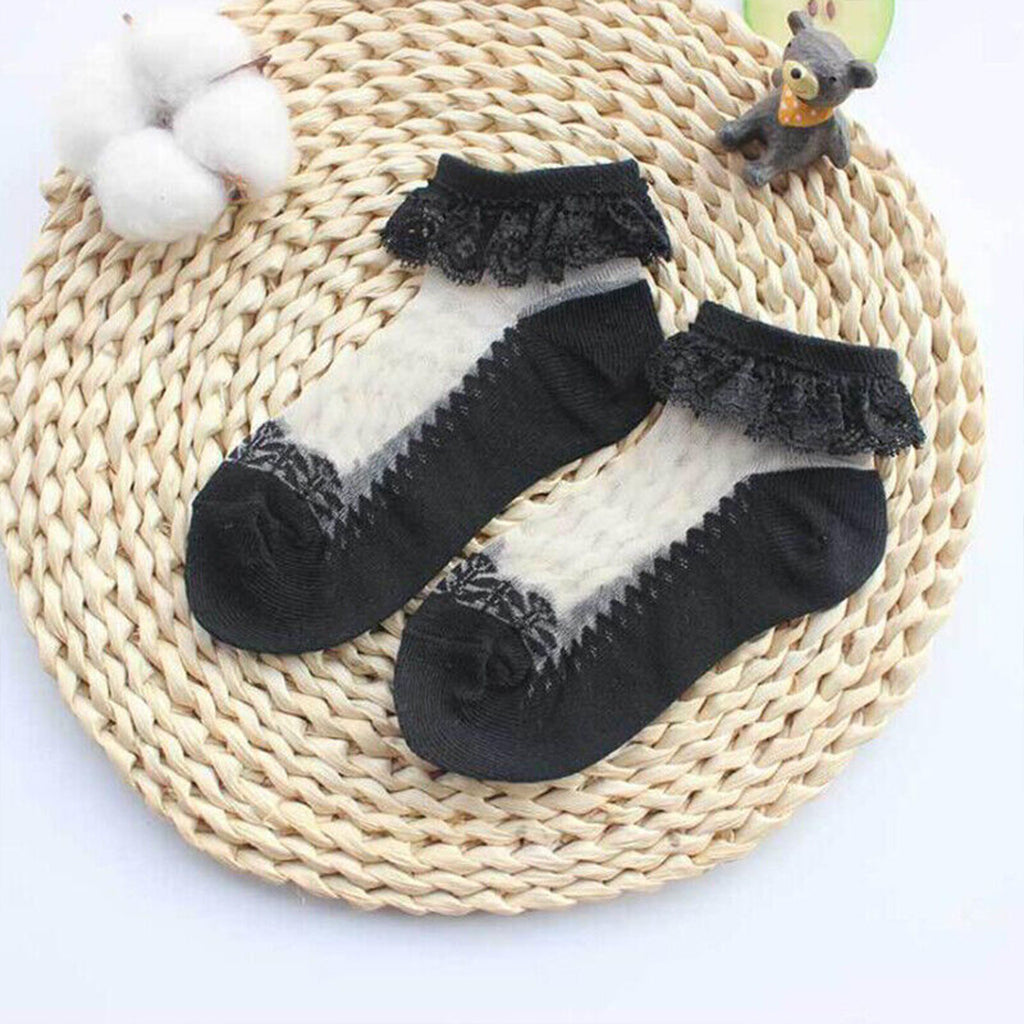Baby / Toddler Solid Lace Breathable Socks