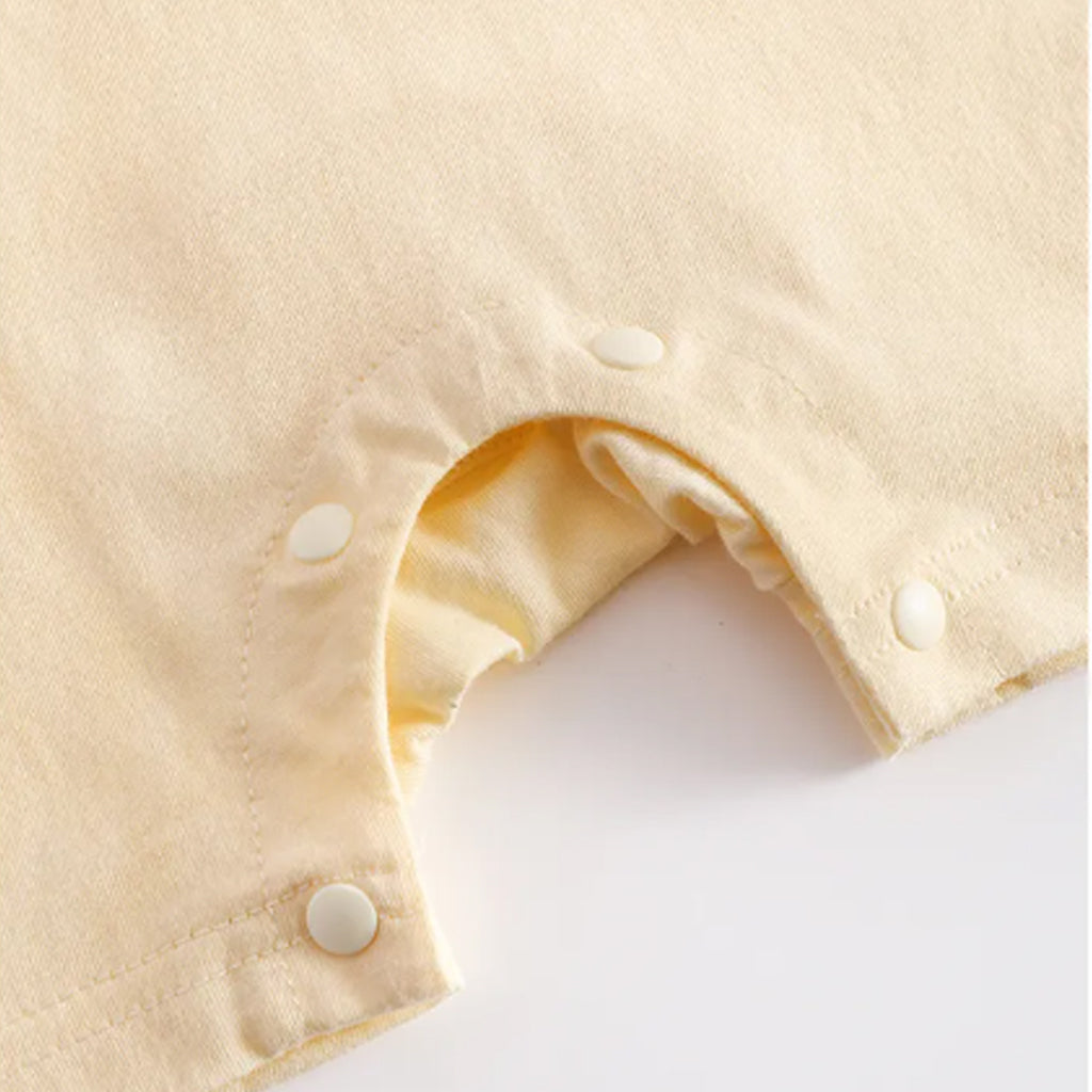 Baby Boy Thin Breathable Short Sleeve Pure Cotton Cartoon Print Jumpsuit