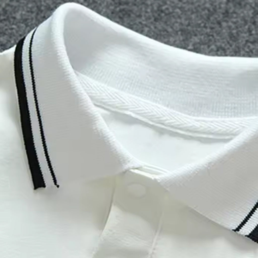 Baby Boy Short Sleeve Polo Shirt Romper