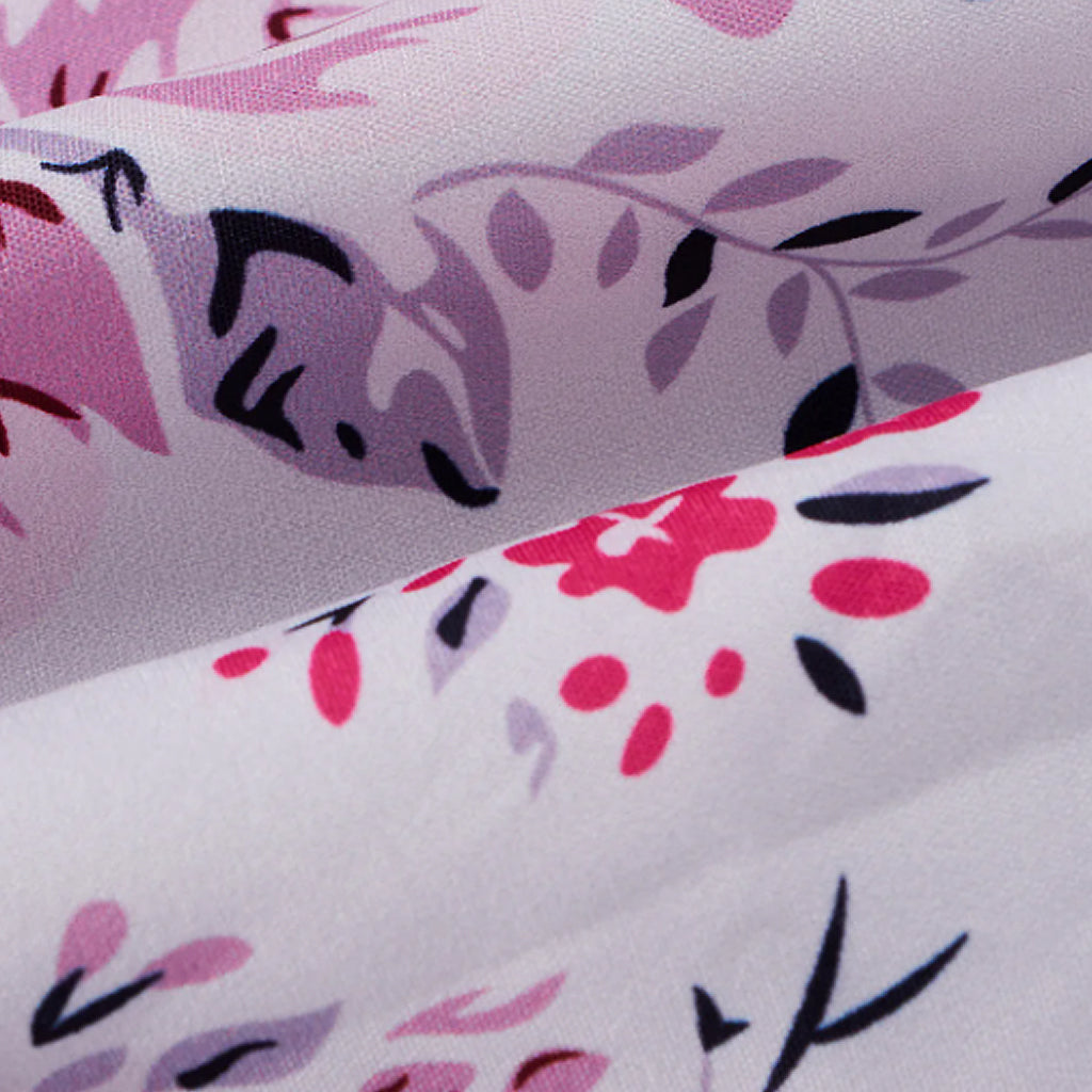 Baby Girl Summer Strap Sleeveless Floral Print Mesh Frock