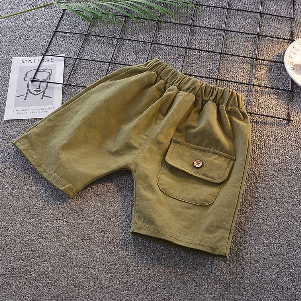 2pcs Baby Boy Casual Animal Baby's Sets Bear Print Short-Sleeve