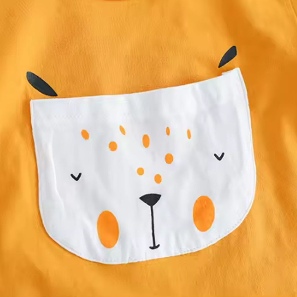 2pcs Baby Boy Casual Animal Baby's Sets Bear Print Short-Sleeve