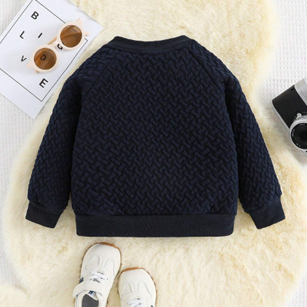Toddler Boy Causal Berber Thicken Fleece Long-sleeve Coat