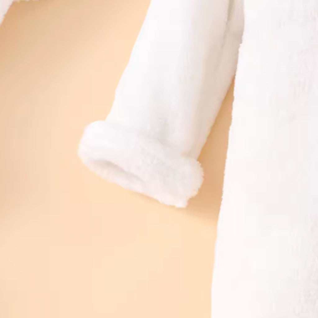 Baby Boy/Girl Fleece 3D Bear Zip-up Hooded Jumpsuit