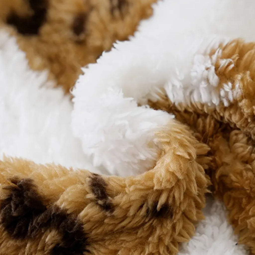 Baby Boy / Girl Teddy Bear Plaid Fuzzy Fleece Long-sleeve Hooded Jumpsuit