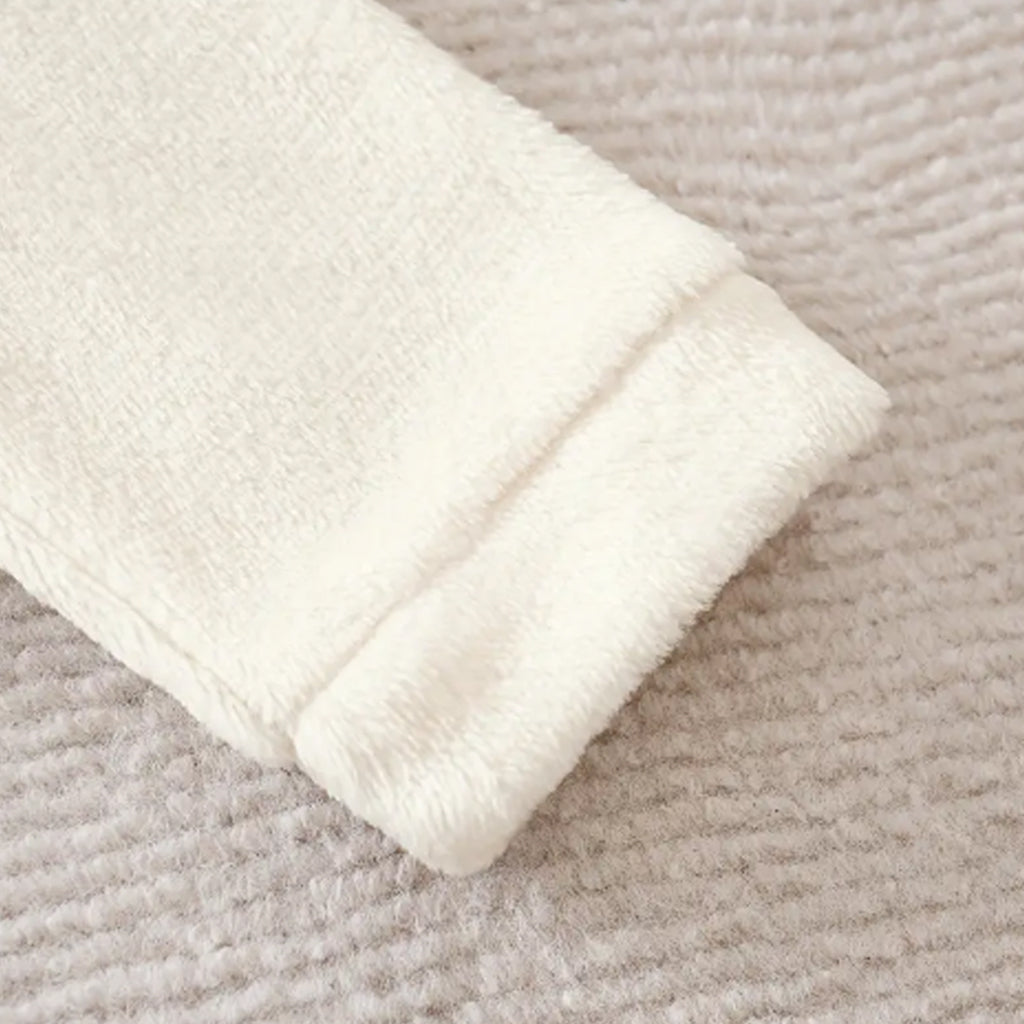 Baby Boy 3D Puppy Flannel Long-Sleeve Romper