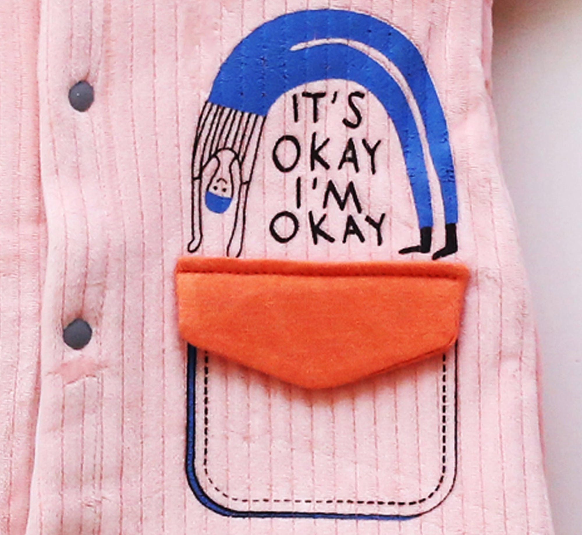 Baby Girl Splice Long-sleeve Solid Velvet Jumpsuit