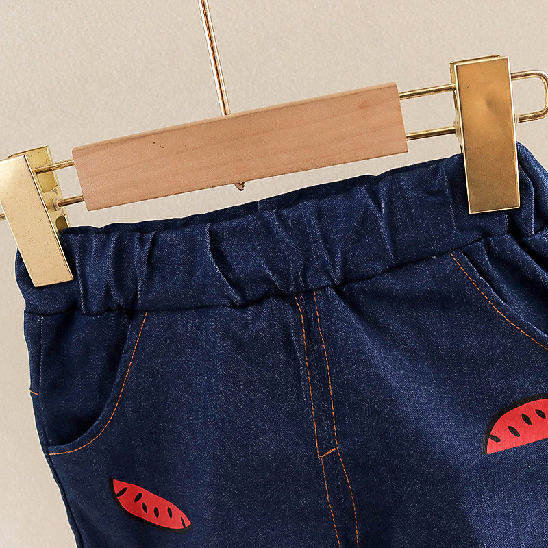 2-Piece Bear and Watermelon Print Baby Boy Set