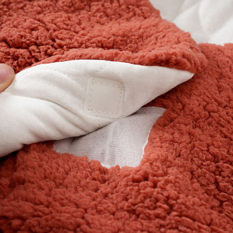Baby Blanket Swaddle Wrap Winter Cotton Plush Hooded Sleeping Bag