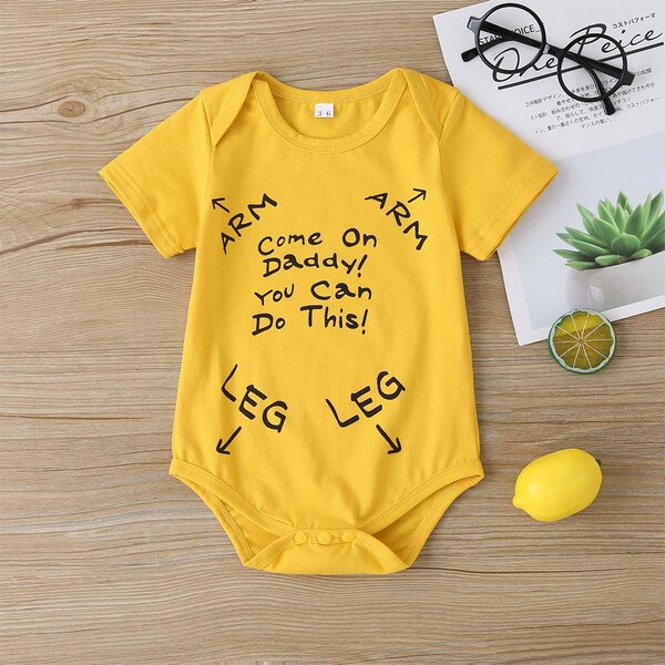 Baby LEG And ARM Print Bodysuit For Baby Girl