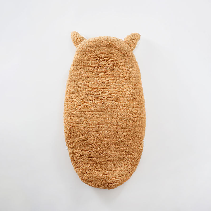 Baby Blanket Swaddle Wrap Winter Cotton Plush Hooded Sleeping Bag