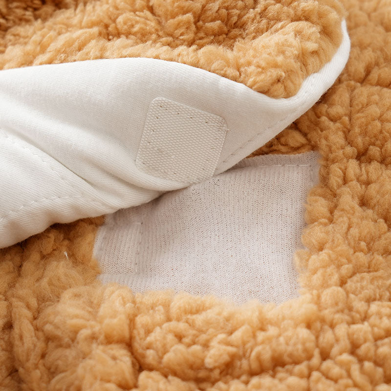 Baby Blanket Swaddle Wrap Winter Cotton Plush Hooded Sleeping Bag